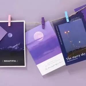 50P 나무집게 3.5cm 컬러 나무집게 인테리어집게 사진집게 폴라로이드집게 사진인테리어