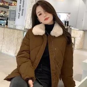 여자가벼운패딩 여성 누빔짜임 털카라 퀼팅 세련스타일 패딩 자켓