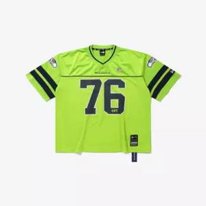 뉴에라 NFL 시애틀 시호크스 팬 웨어 티셔츠 네온 그린 14954658 상의