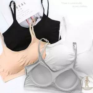 뷰리풀모달브라탑 심리스 브라 노와이어 무봉제 수면 브라탑 (W96DC34)