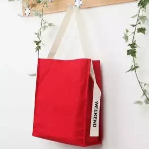 패션 캔버스 에코백 유행 인기 손가방 핸드백 레드 캔버스에코백 여자에코백 (WF37313)