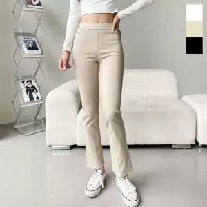 셀럽하우스 데일리바지 허리밴딩 부츠컷 여자바지 스판 트레이닝