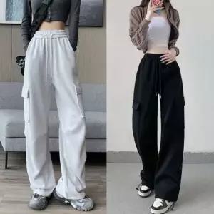 셀럽하우스 신상 여자 데일리 밴딩 와일드 카고 트레이닝복 팬츠