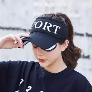 골프모자 여성용 여름 스포츠 썬캡(블랙)