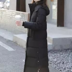 셀럽하우스 따뜻함과 스타일을 갖춘 발목까지 오는 롱패딩