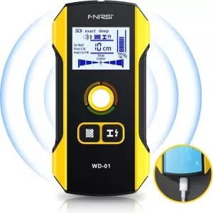 FNIRSI 스터드 파인더 벽 스캐너 - 6 in 1 전자 목재 AC 와이어 금속 조이스트 파이프의 중앙 및