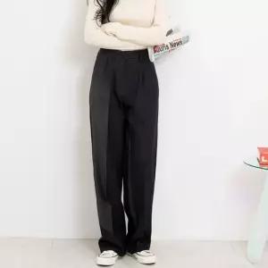 셀럽하우스 여자 하이웨스트 핀턱 와이드핏 슬랙스 팬츠 바지