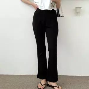 셀럽하우스 무지 기본 부츠컷 밴딩 팬츠 여성 캐주얼 나팔 바지