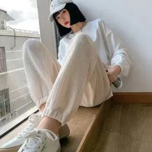 셀럽하우스 3컬러 캐주얼 여성 기모 밴딩 팬츠