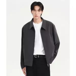 (국내매장정품) 무신사 스탠다드 MUSINSA STANDARD 브러쉬드 릴렉스드 미니멀 자켓 재킷 [건메탈] MMEJJ5C0