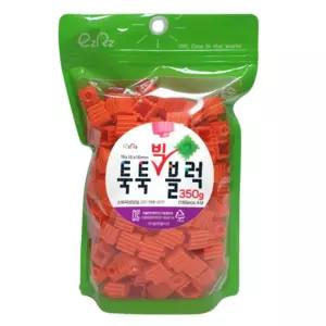이지툭툭 빅블럭 350g 리필_주황 장난감 블록 만들기 조립 취미 용품 어린이 조립용 미니