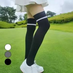여성골프양말 원라인 니하이삭스 흘러내림방지 롱 오버 니삭스 무릎양말