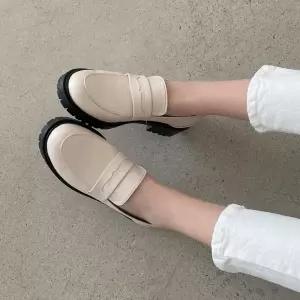 SOVO 코르콘 베이직 러그솔 로퍼 4cm