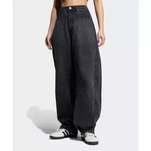 ADIDAS ADILENIUM 3 바나나 워시드 데님 팬츠 - 블랙 / JX9213 459622
