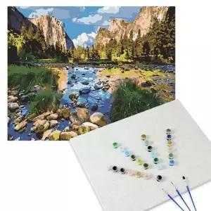나만의 명화 그림그리기 세트(계곡의풍경) 캔버스그림