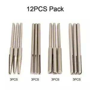 10PCS/12PCS 2.35mm 생크 사포 클램프 분할 맨드릴 로타리 도구 용 긴 연마 홀더 클립로드