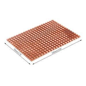 AERVEAL 구리 방열판, 초박형 순수 기계식 디스크 방열판 6.4cm(2.5인치), 쿨러 냉각 골드 하드