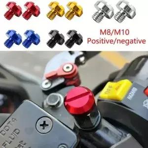 2pcs M8/10 CNC 오토바이 액세서리 후면보기 미러 구멍 플러그 나사 알루미늄 합금 부품 수정