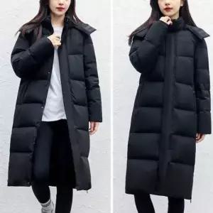여자롱패딩 여자 베이직 후드 탈부착 겨울 윈터 롱패딩