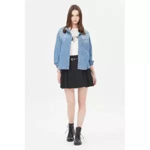 시슬리 SISLEY 포켓 자수 후드형 데님 자켓SADK02411 SADK02411LS1 103035