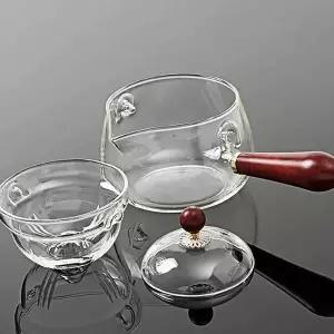 내열유리 미니 차포트 240ml 차우리기 차주전자