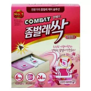 좀벌레싹 컴배트 서랍장용 24개) 12g(0.5g 아로마향