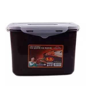 쿨맥시ll 직사각 밀폐용기 김치통(초코)23호 8.2L