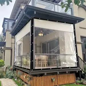 투명 비닐 천막 바람막이 PVC 테라스 방풍