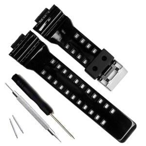 카시오 남성용 OLIBOPO 천연 수지 교체 시계 밴드 스트랩 G-SHOCK GD120 /GA-100 /GA-110 /GA-100C
