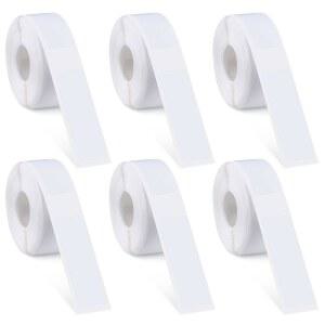 포메모 D30용 롤 라벨 메이커 테이프 6개, 960개 12 x 40mm 열 프린터 스티커 용지, 자체 접착 방수 사무용품용 용지