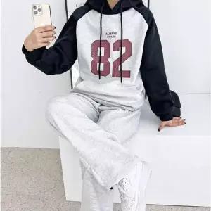 [콩심팥심]여자 기모 후드티 스트링 조거팬츠 트레이닝세트