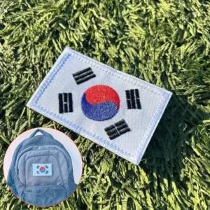 태극기 와펜 자수 패치 의류장식 부착식 가방 모자 포인트