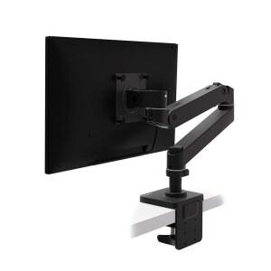 Ergotron u2013 업그레이드된 LX Pro 프리미엄 모니터 암, 싱글 데스크 마운트 u2013은 최대 34인치, 4~22파운드, VESA 75x75mm 또는 100x100mm 매트 블랙에 적합합니다