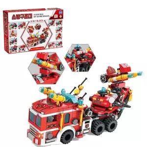 디고 소방구조대 12in1 멀티블럭 557pcs 돌봄 놀이창의력발달 의교구 어린이선물 세트 만들기 블록 용블록