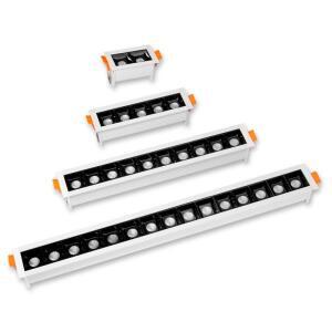 LED 라인 통 매입형 직사각형 그릴 천장 조명 4W 10W 20W 30W AC85~265V 스포트 라이트 홈 샵 장식