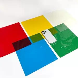 셀로판지 5색 대형 세트 275x250mm 50개입셀로판종이 필름지 만들기교구 만들기재료 공작 종이