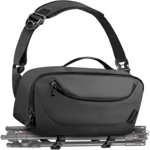 TAAOKA 카메라 슬링백 삼각대 홀더가 있는 방수 케이스 경량 DSLR/SLR/미러리스 가방 사진작가용