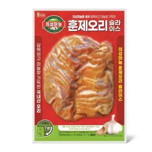 의성마늘훈제오리(슬) 400G/롯데-3개