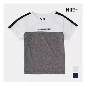 [NII] 아동 가슴배색 폴리카치온 티셔츠_NNKARVM3531 3440353