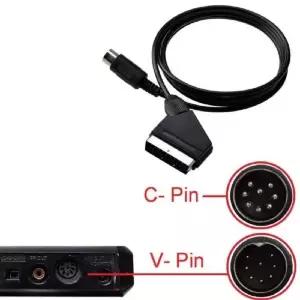 Sega Megadrive 1 Genesis 1 마스터 시스템용 교체 케이블 RGB AV 스카트 케이블 PAL 버전 1.8M