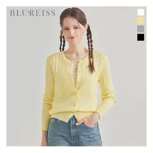 [블루레이스] 데일리 꽈배기 라운드넥 가디건_B6S1KC4581 3440394