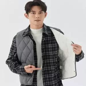 [골드스마일]남자 겨울 사무실 기모 안감 이너 보온 조끼 3컬러