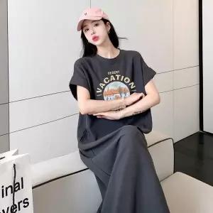 [하프클럽/]롱 원피스 프린팅 캐주얼 썸머휴일