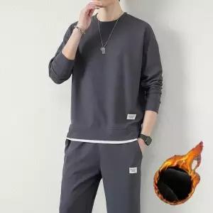 [하프클럽/]남자 기모 트레이닝 세트 맨투맨 조거 팬츠 츄리닝