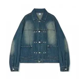 [국내정품] 파르티멘토 PARTIMENTO 리벳 인스톨 데님 트러커 자켓 페이드 딤 블루 Rivet Install Denim Tru