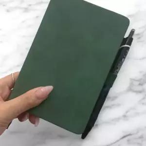 [하프클럽/]노트 공책 필기 A6 다이어리 줄눈 그린