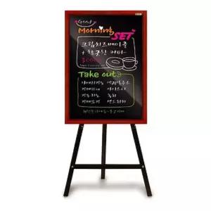 Black(검정)보드 500x700mm 이젤별도임판 블랙 행사용 메뉴안내 업소용 홍보용 다용도 심플