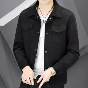 [하프클럽/]남성 캐주얼 포켓 트러커 남방 스웨이드 아우터 자켓