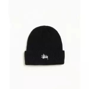 스투시모자 베이직 STUSSY 커프 비니 - 블랙