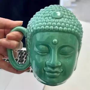 부처님컵 머그컵 석가모니 세라믹도자기 장식 불교 물 도자기머그컵 찻잔 도자기컵